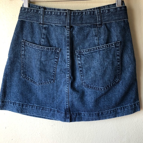 Free People We the Free Belted Denim Mini Skirt - Picture 5 of 7
